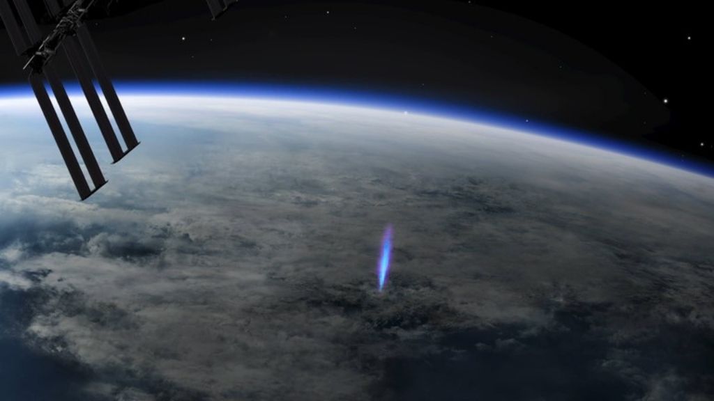 Blue Jet Lightning