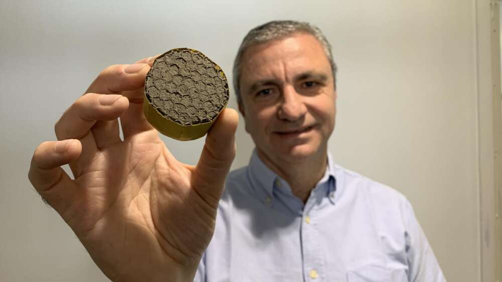Professor Michele Meo With The Aerogel
